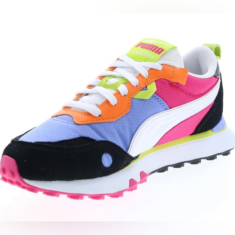 Multi Color Low Top Sneakers PUMA Rider Future Vintage Lace Up Sneakers Shoes